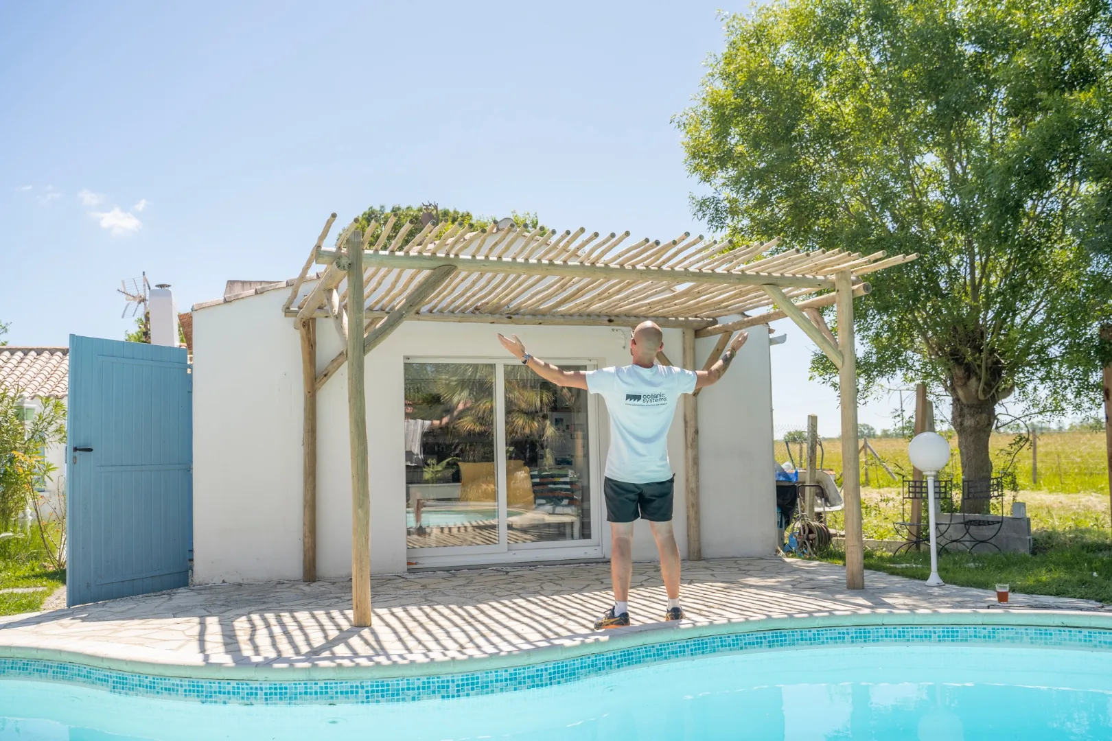 Pergola bois sur-mesure sur-mesure — Océanic Systems