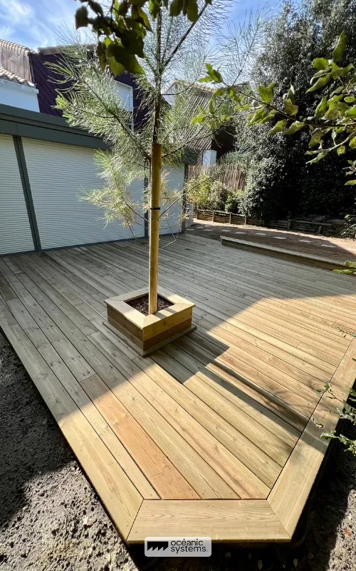 Terrasse bois sur-mesure à Notre-Dame-de-Monts — Océanic Systems